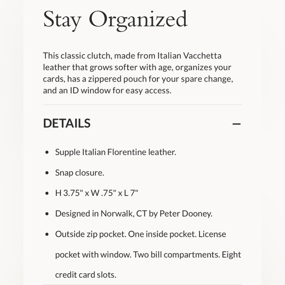 Dooney and Bourke Florentine wallet in GINGER - Picture 11 of 12